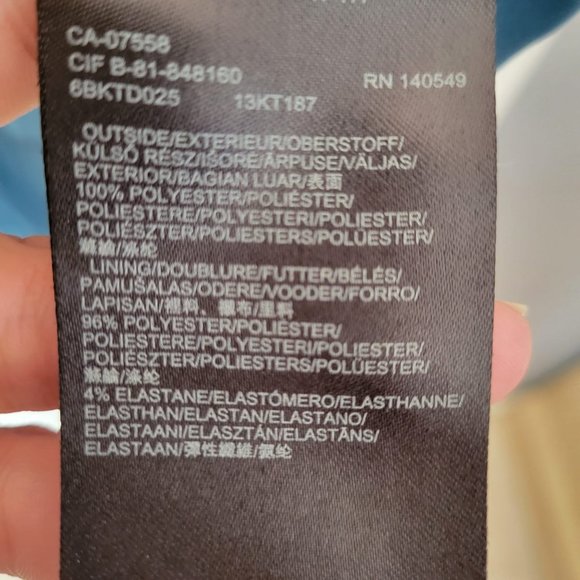 Turquoise Dress with Black Lace Detail - Picture 5 of 5